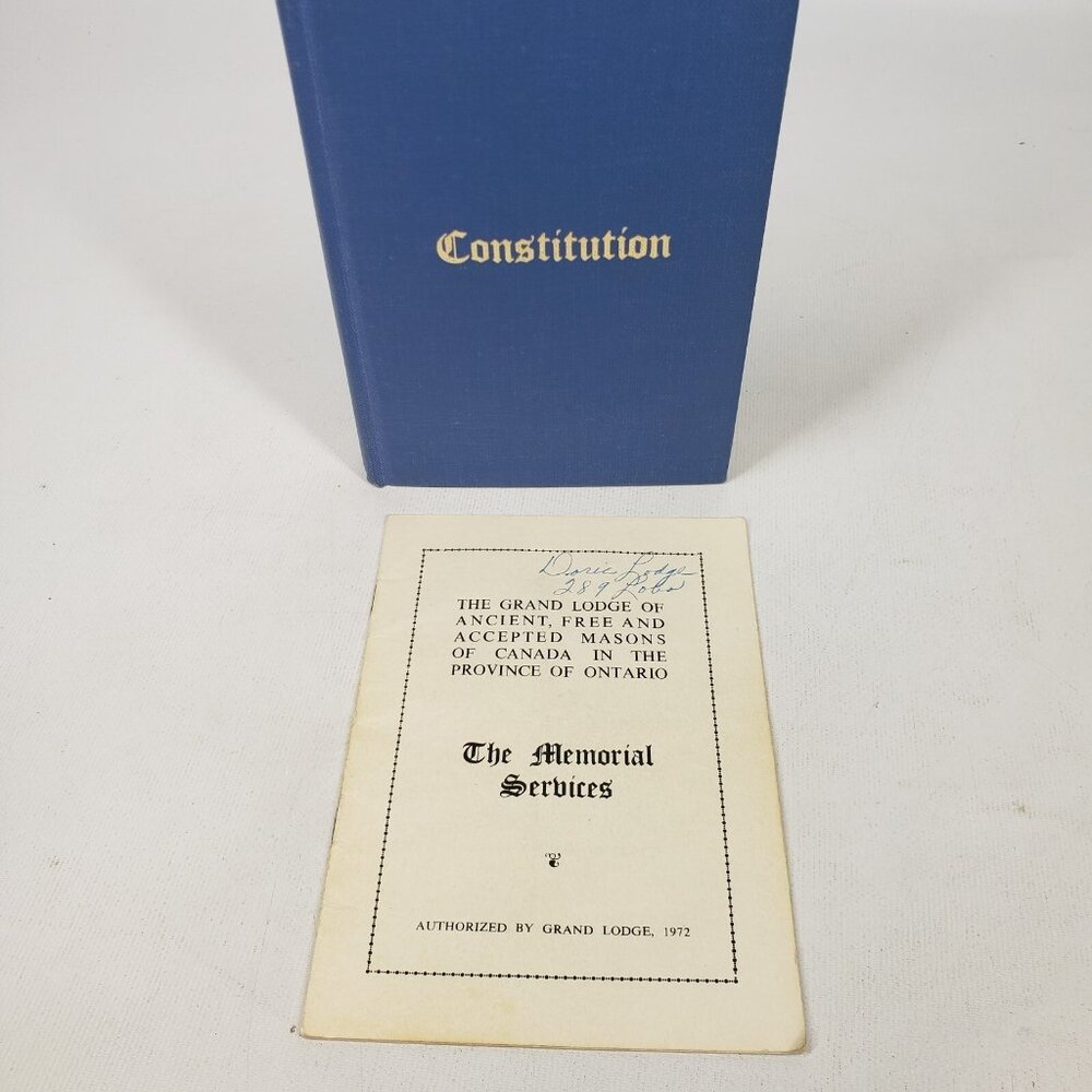 Grand Lodge Of Ancient Free Accepted Masons Ontario 1976 Constitution & Service